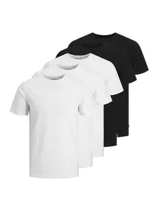 JACK & JONES Tričko 'Essentials'  čierna / biela