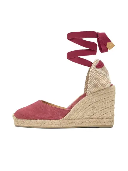 Castañer Espadrilky 'CARINA'  béžová / bordová