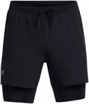 UNDER ARMOUR Športové nohavice 'Launch'  čierna / biela