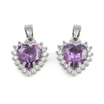 Brass Micro Pave Cubic Zirconia Charms