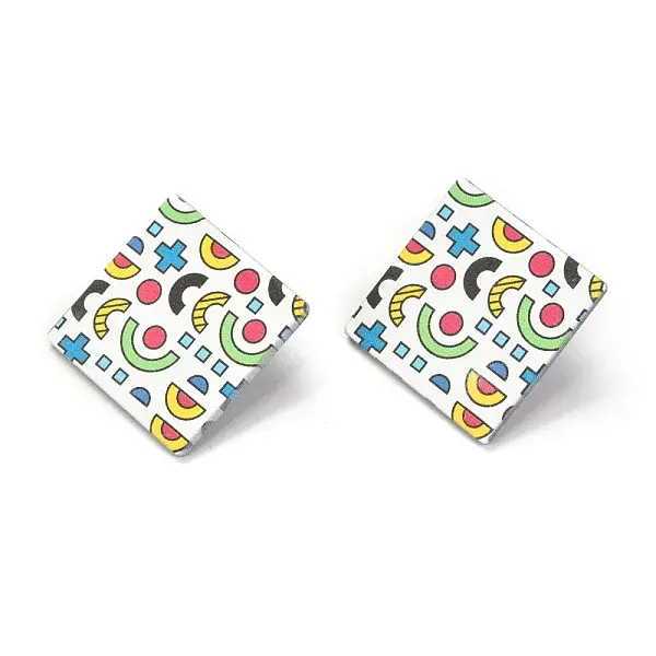 Resin Stud Earrings