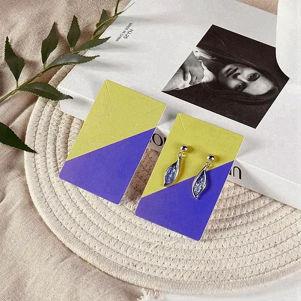 Rectangle Paper Earring Display Cards
