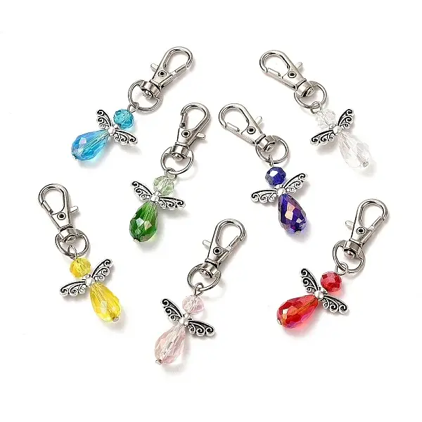 7Pcs Angel Glass Pendant Decoration