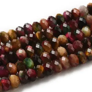 Natural Rainbow Tiger Eye Beads Strands
