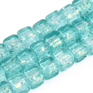 Handmade Foil Glass Beads Strands