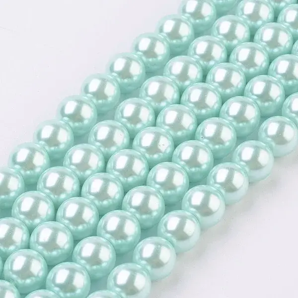 Eco-Friendly Glass Pearl Bead Strands