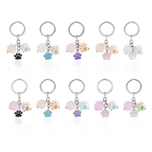 Alloy Enamel & Acrylic Keychain