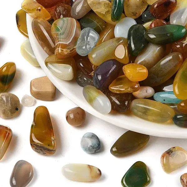 Dyed & Heated Natural Agate Beads