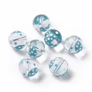Glass with Enamel Beads