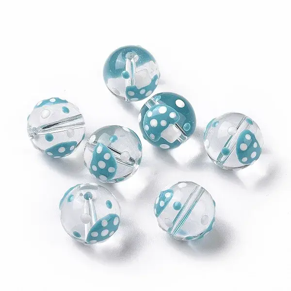 Glass with Enamel Beads