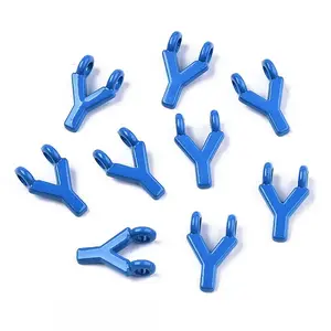 Spray Painted Alloy  2-Loop Link Pendants