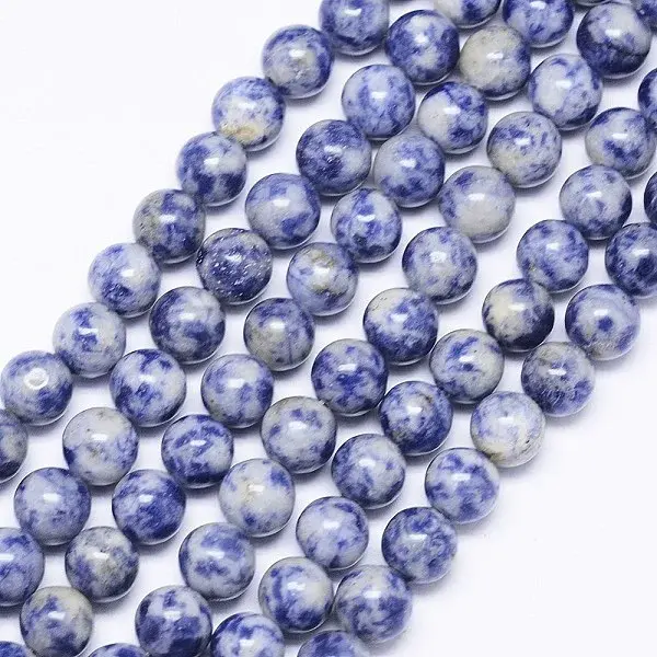 Natural Blue Spot Jasper Bead Strands