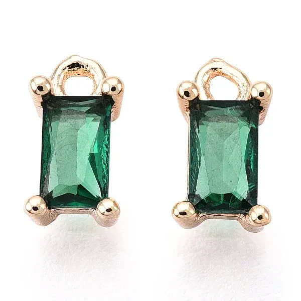 Brass Cubic Zirconia Charms