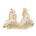 Brass Micro Pave Cubic Zirconia Pendants