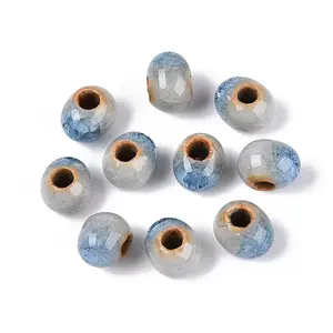 Handmade Crackle Porcelain Beads