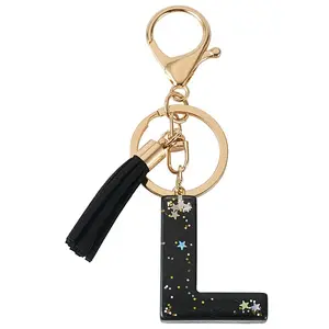 1Pc Resin Letter Keychains