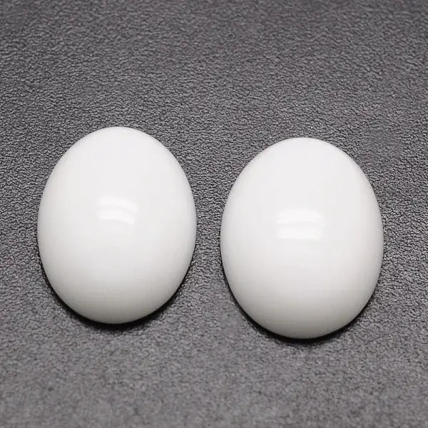 Oval Opaque Glass Cabochons