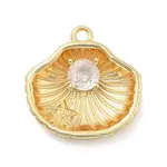Brass Micro Pave Cubic Zirconia Pendants