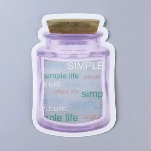 Reusable Bottle Shape Zipper Sealed Bags