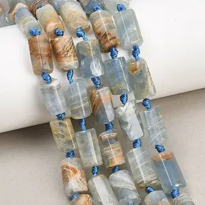Natural Blue Calcite Beads Strands