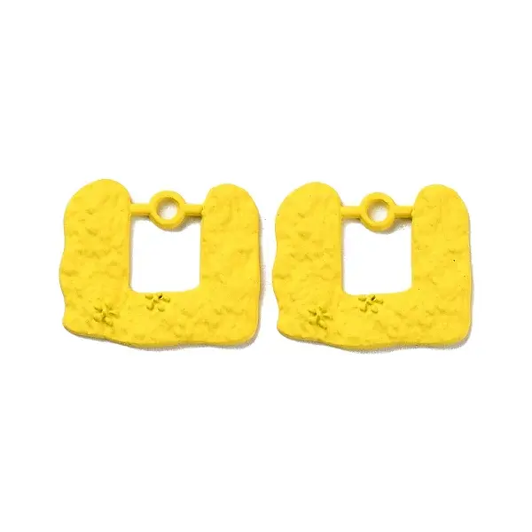 Spray Painted Alloy Pendants