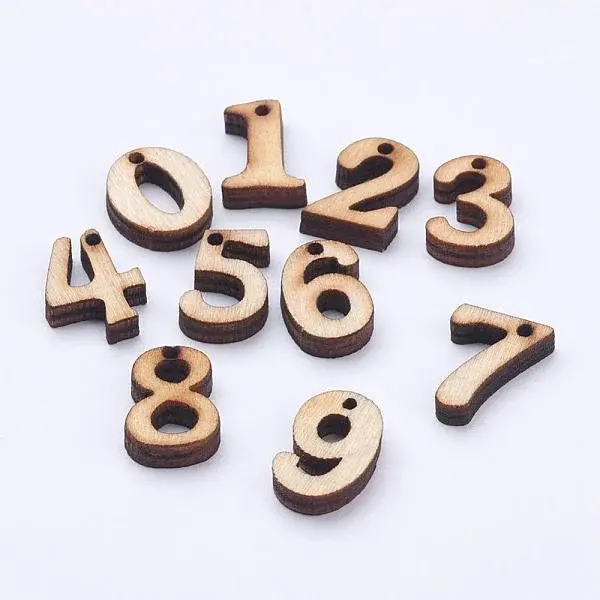 Undyed Wood Charms