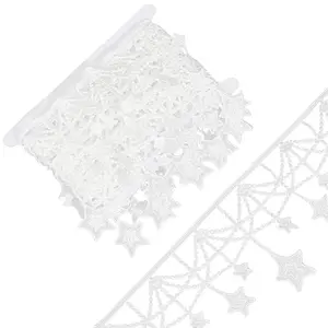 5Yards Star Polyester Lace Trim Ribbon