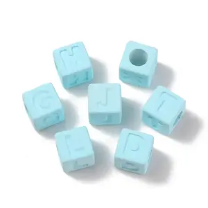 Rubberized Style Transparent Acrylic Beads