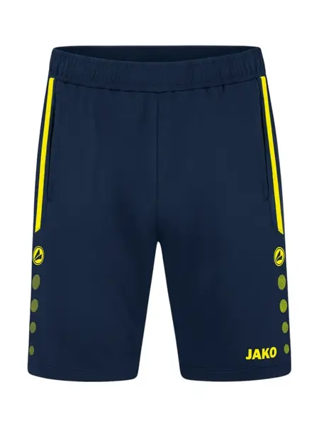 JAKO Športové nohavice  modrá / žltá