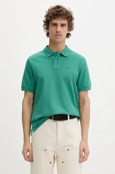 Tommy Jeans polo pánské bavlněné