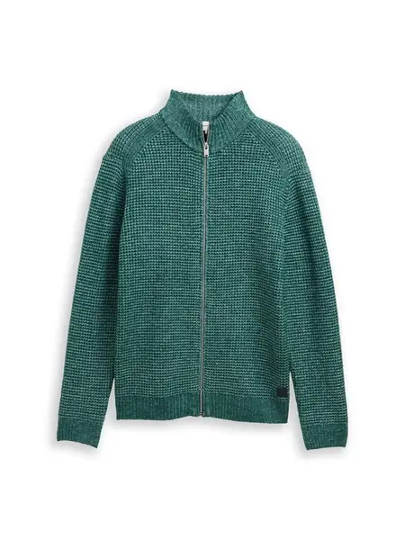 TOM TAILOR Kardigán  mätová / nefritová