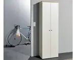 Předsíňová šatní skříň Lime 60 cm, béžová kašmír/dub evoke
