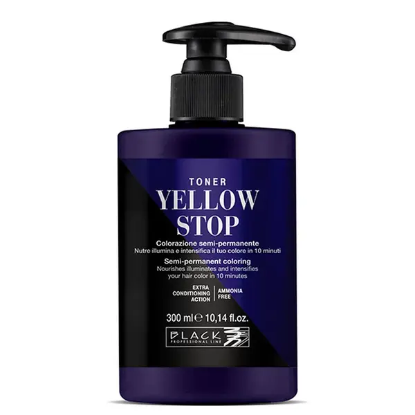 Neutralizační toner pro blond vlasy Black Yellow Stop - 300 ml (154019) + dárek zdarma