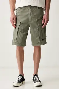 G-Star šortky cargo pánske bavlnené s elastanom Rovic zip relaxed 12