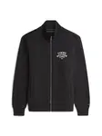 TOMMY HILFIGER Tepláková bunda  čierna / biela