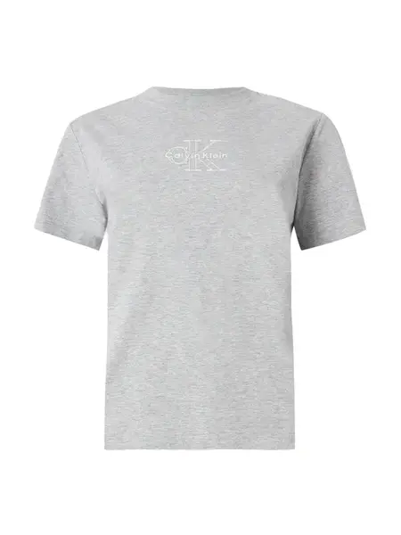 Calvin Klein Jeans Tričko 'Monologo'  čadičová / biela