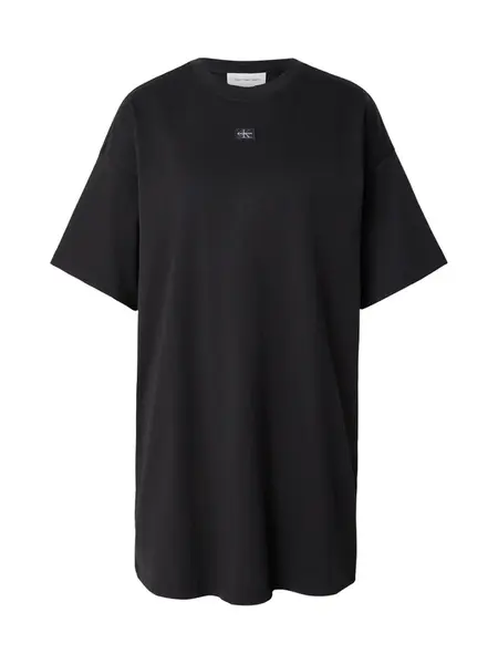 Calvin Klein Jeans Šaty 'Oversized Monologo Mini'  čierna