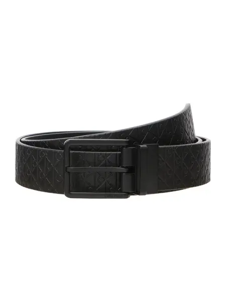 Calvin Klein Opasky 'Emblem Print Adjustable Reversible'  čierna