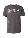 TOM TAILOR Tričko  pastelovo modrá / tmavosivá