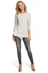 Made Of Emotion Woman's Blouse M333 Light Grey