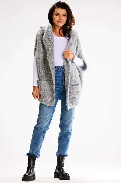 Awama Woman's Sweater A616 Grey