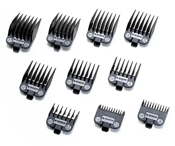 Sada náhradních nástavců pro střihací strojky Kiepe - 10 ks (633.1) + dárek zdarma
