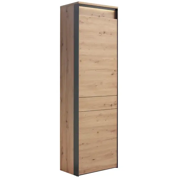Voleo SKŘÍŇ NA ODĚV, černá, dub artisan, 60/200/38 cm