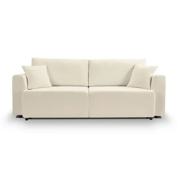 MID.YOU ROZKLÁDACÍ POHOVKA, textil, krémová