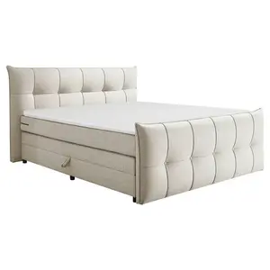 MID.YOU POSTEL BOXSPRING, 160/200 cm, krémová