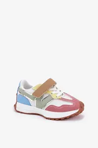 Boto Dětské sneakersy na suchý zip multikolor Tezzu