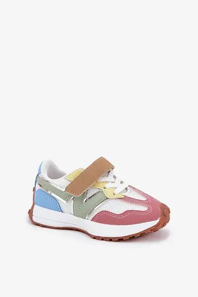 Boto Dětské sneakersy na suchý zip multikolor Tezzu