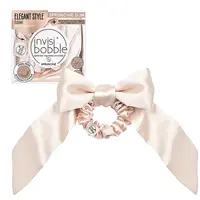 Ozdobná spirálová gumička s mašlí Invsibobble Scrunchie Slim Ballerina Bow - růžová (IB-SPSL-HP10003) - Invisibobble + dárek zdarma