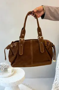 Dámská kabelka z přírodního semiše Camel Danira