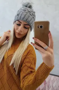 marka niezdefiniowana Čepice K165 tmavě šedá